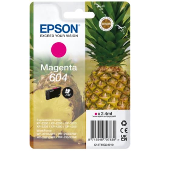 Epson 604 - 2.4 ml - magenta - originale - blister con radiofrequenza / allarme…
