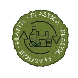 Etichetta autoadesiva raccolta differenziata plastica in vinile verde Medial Int