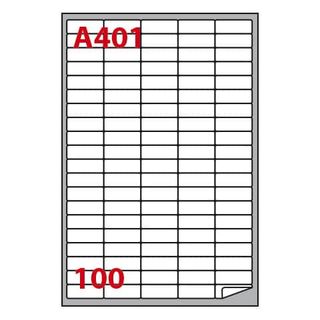 Etichette adesive A/401 - in carta - permanenti - 37 x 14 mm - 100 et/fg - 100 …