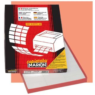 Etichette adesive A/402 - in carta - permanenti - 37,5 x 23,5 mm - 60 et/fg - 1…