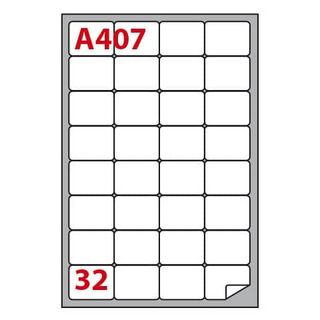 Etichette adesive A/407 - in carta - permanenti - 47,5 x 35 mm - 32 et/fg - 100…