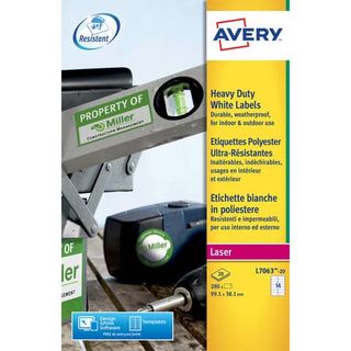 Etichette adesive extra strong L7063 - in poliestere - laser - permanenti - 99,…