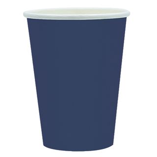 25 bicchieri 250cc Ecocolor biodegradabile blu notte Big Party