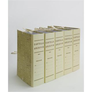 Faldone - legacci incollati - juta - 35 x 25 cm - dorso 6 cm - paglia - Brefioc…