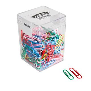 Fermagli - colori e misure assortite - 125 gr - PVC - Leone