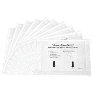 Foglio lubrificante Performance - per distruggidocumenti - Fellowes - conf. 10 …