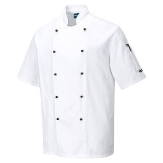 Giacca cuoco Kent - maniche corte - taglia XXL - bianco - Portwest
