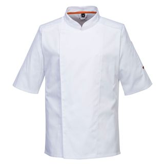 Giacca cuoco MeshAir Pro - maniche corte - taglia L - bianco - Portwest