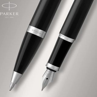 Gift Set DUO - IM stainless steel sfera + stilografica - punta media - Parker