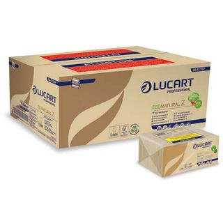 Asciugamani piegati a ''Z'' Lucart EcoNatural Z 21,5x23,5 cm avana conf. da 220…