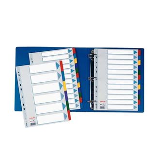 Intercalare Mylar -12 tasti colorati - A4 - Esselte