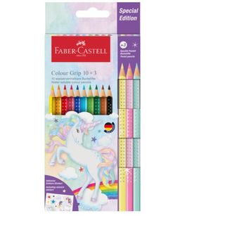 Astuccio 10 matite Colour Grip + 3 matite Sparkle - colori assortiti - Faber-Ca…
