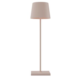 Lampada da tavolo 851 ricaricabile 8xH30cm metallo tortora Palmina
