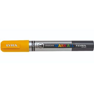 Marcatore a base d'acqua Graduate Mark All - punta tonda 2mm - giallo - Lyra