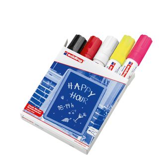 Marcatore a gesso liquido 4090 - punta scalpello - da 4 a 15mm - colori assorti…