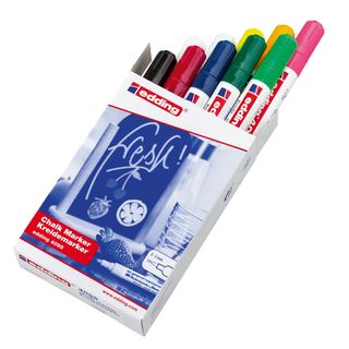 Marcatore a gesso liquido 4095 - punta tonda - da 2 a 3mm - colori assortiti - …