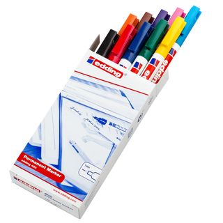Marcatore permanente 400 - punta tonda - 1 mm - colori assortiti - Edding - ast…