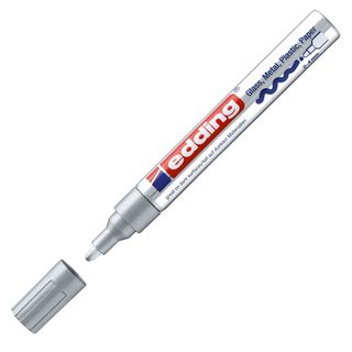 Marcatore permanente a vernice 750 - punta tonda - da 2 a 4 mm - argento - Eddi…