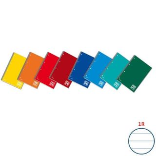 Maxiquaderno One Color - A4+ - 1 rigo - 140 fogli - 70gr - c/fori - spiralato -…