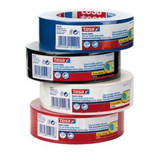 Nastro adesivo telato - 38 mm x 25 m - tela plastificata - blu - Tesa