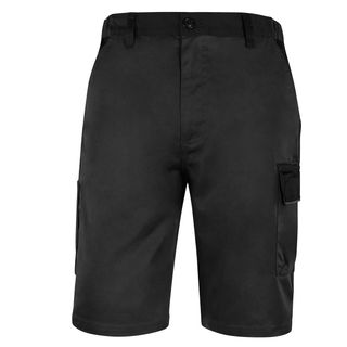 Bermuda da lavoro M1BE2 - taglia L - twill/poliestere/cotone - grigio scuro - D…
