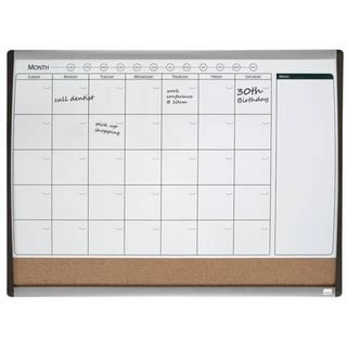 Organizer magnetico con calendario mensile - 58,5 x 43 cm - Nobo