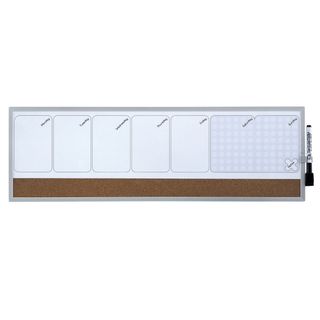 Organizer magnetico con calendario settimanale - 58,5 x 19 cm - orizzontale - N…