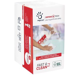 Panni Defend Tech - 2 veli - 21,6 x 33,25 cm - FastClean - Papernet - pacco 100…