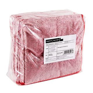 Panni microfibra Ultrega - 40 x 40 cm - rosso - PerfettoFactory - conf. 10 pezzi