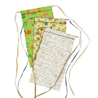 Blister 2pz sacchetto carta c/nastro rafia 36x50+5cm fantasie assortite Sadoch