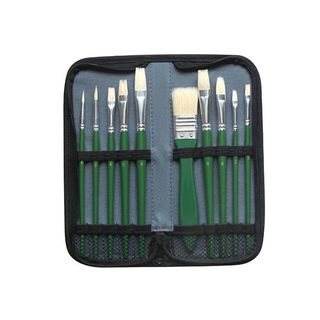 Pennello in setola - per olio - DOM - astuccio 10 pennelli assortiti