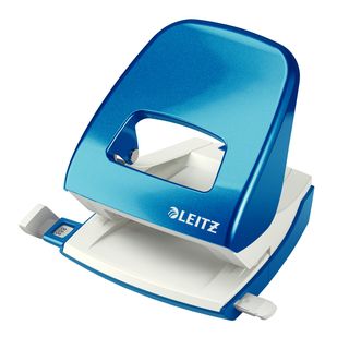 Perforatore 5008 New NeXXt WOW - passo 8 cm - max 30 fogli - 2 fori - blu metal…