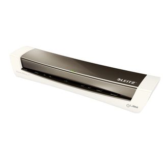 Plastificatrice a caldo compatta a 2 rulli Leitz iLam Home Office A3 grigio met…