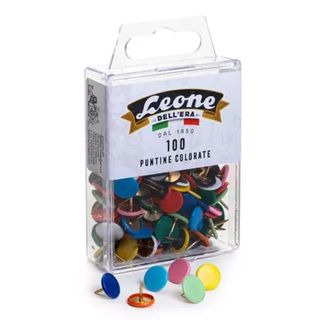 Puntine Leone Color - colori assortiti - Leone - conf. 100 pezzi