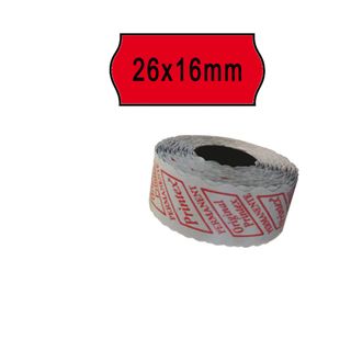 Rotolo da 1000 etichette a onda per Printex Smart 16/2616 e Z Maxi 6/2616 - 26x…