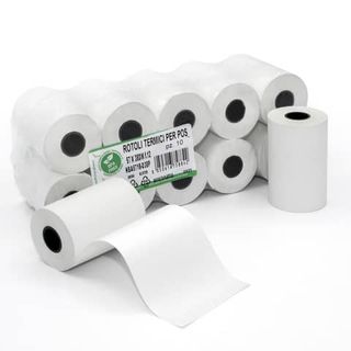 Rotolo per POS e carta di credito - 57 mm x 18 m - 48 gr - diametro esterno 38 …