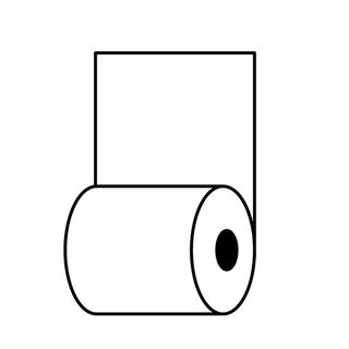 Rotolo per distributore self service - 59,5 mm x 85 m - 70 gr - diametro estern…
