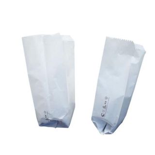 Sacchetti - carta kraft - 10 x 24 cm - soffietti laterali 7 cm - bianco - Favor…