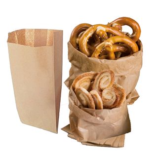 Sacchetti - carta kraft - 17x34 cm - soffietti laterali 6 cm - 45 gr - avana - …