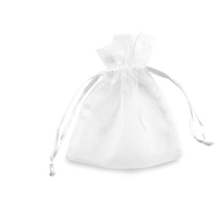 Sacchetti bomboniera Milly - 8,5 x 10 cm - organza - bianco - PNP - conf. 20 pe…