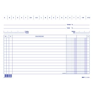 Schede - 2 colonne - 15 x 21 cm orizzontale - Edipro - conf. 100 pezzi