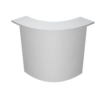 Sopralzo angolare reception Easy - 90 gradi - 96,5 x 96,5 x 115 cm - grigio/met…