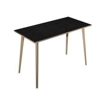 Tavolo alto Woody - 160 x 80 x 105 cm - rovere/nero venato