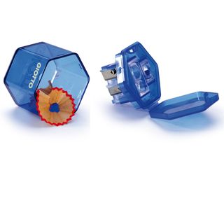 Temperamatite con contenitore - 3 fori - con serbatoio - colori assortiti - Gio…