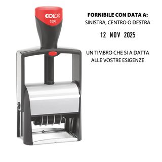 Timbro Datario Classic Line 2660 - autoinchiostrante - 37 x 58 mm - 7 righe - C…