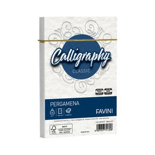 Busta Calligraphy Pergamena - 120 x 180 mm - 90 gr - bianco 01 - Favini - conf.…