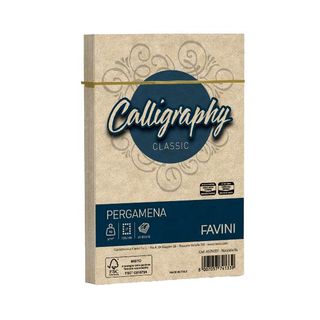 Busta Calligraphy Pergamena - 120 x 180 mm - 90 gr - nocciola 04 - Favini - con…