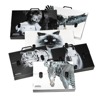 Valigetta polionda Animal Friends - 38 x 53 cm - dorso 5 cm - fantasie assortit…