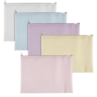 Busta con zip Bubble - 21,5 x 12,5 cm - EVA - colori pastello assortiti - Sei R…