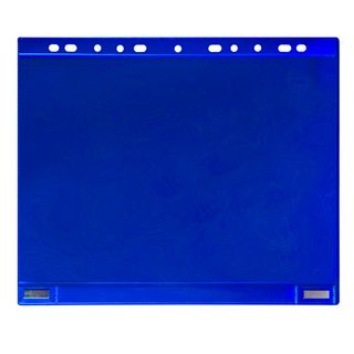 Buste forate - per supporti magnetici ad anelli - A4 - blu - Djois - conf. 5 pe…